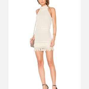 SAYLOR Rosario Halter Knit Fringe Dress size M